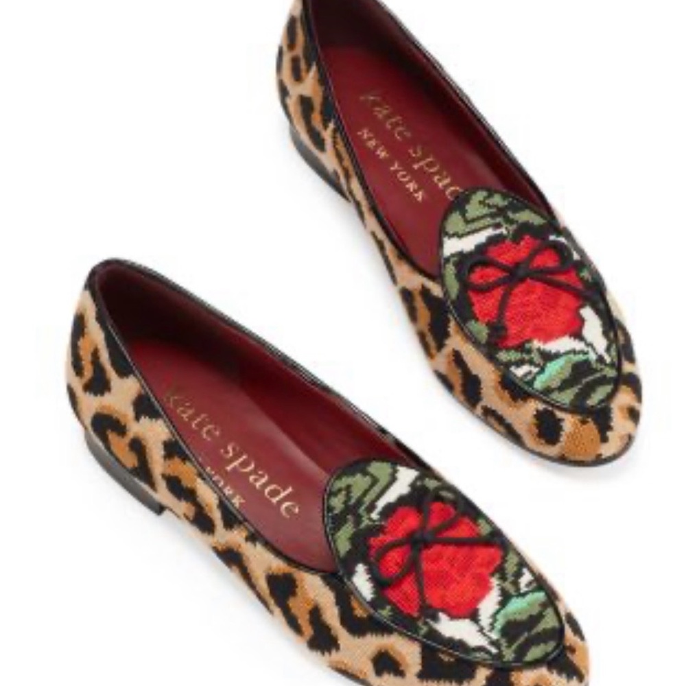 Kate Spade Devi needlepoint loafers